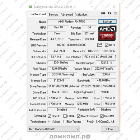 фото Видеокарта SOYO AMD Radeon RX 5700 DUAL [SY-RX5700-DUAL-8GD6] в оренбурге